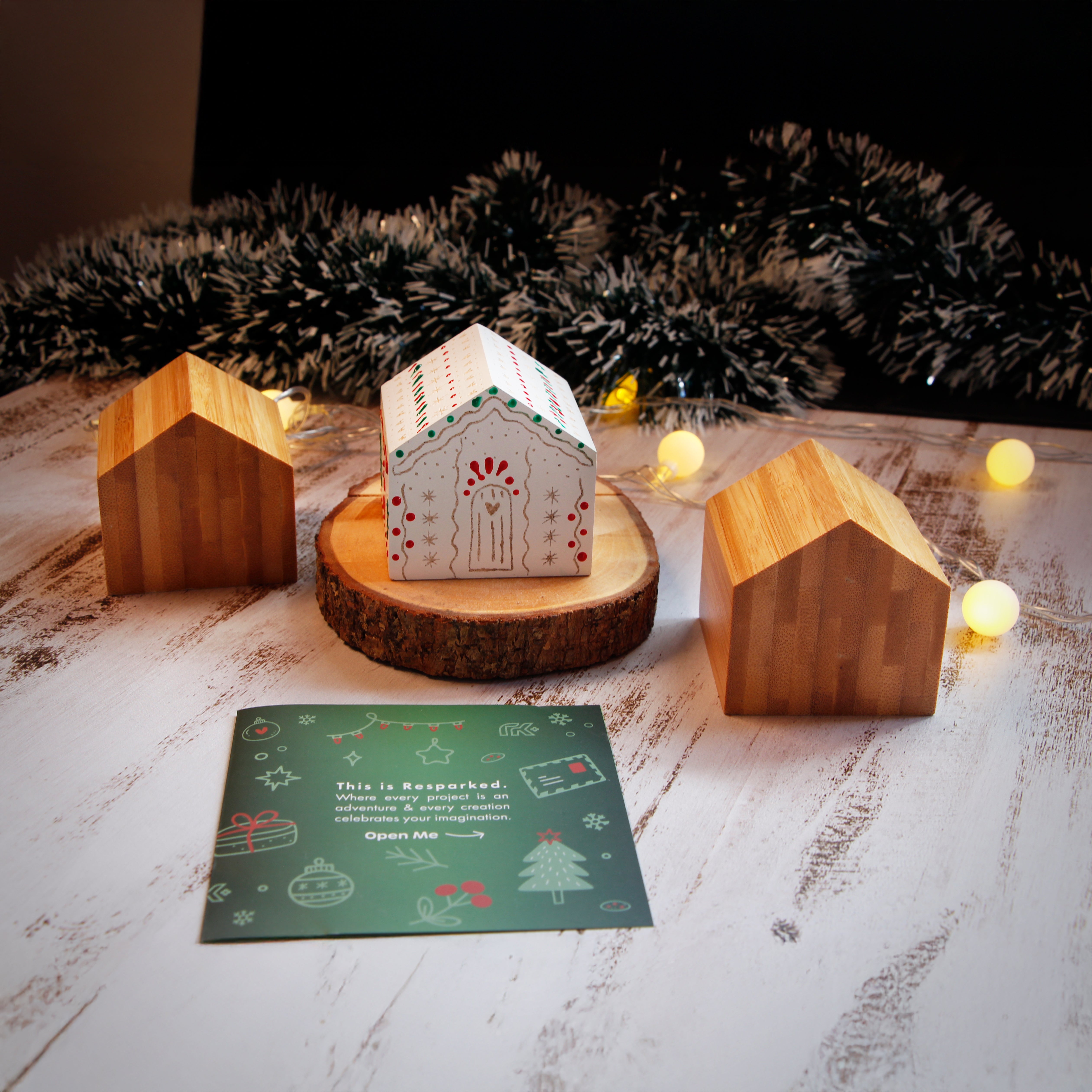 Christmas Project Kit: Engrave Wood Cabins