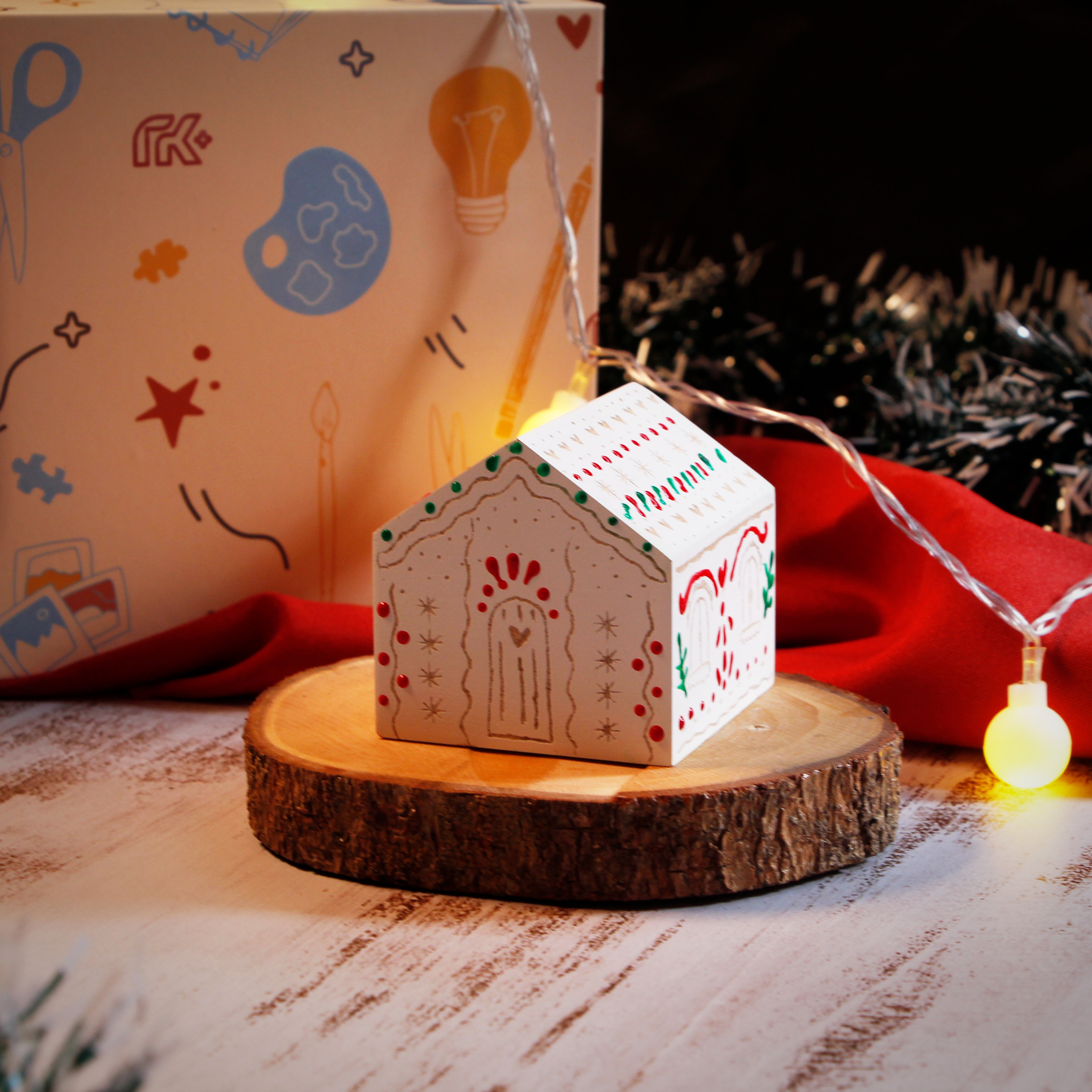 Christmas Project Kit: Engrave Wood Cabins