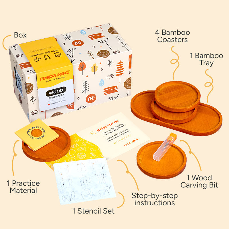 Wood Coasters Kit + Customizer